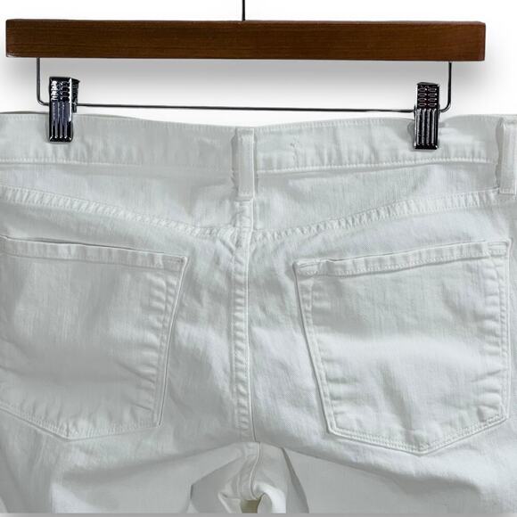 J Brand White Straight Skinny Button Fly Jeans Size 28 Modern Classic - Picture 8 of 11